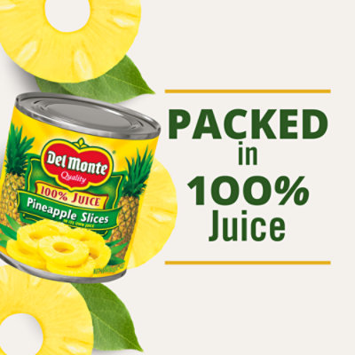 Del Monte Sliced Pineapple in 100% Juice - 15.25 Oz - Image 2