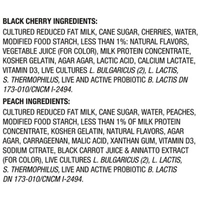 Activia Low Fat Probiotic Peach and Black Cherry Yogurt Pack - 12-4 Oz - Image 5