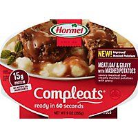 Hormel Compleats Microwave Meals Homestyle Meatloaf & Gravy with Mashed Potatoes - 9 Oz - Image 2