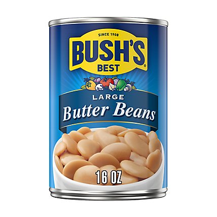 BUSH'S BEST Large Butter Beans - 16 Oz - Image 1