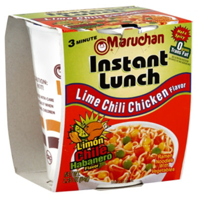 Maruchan Instant Lunch Ramen Noodles With Vegetables  Lime Chili Chicken - 2.25 Oz - Image 1