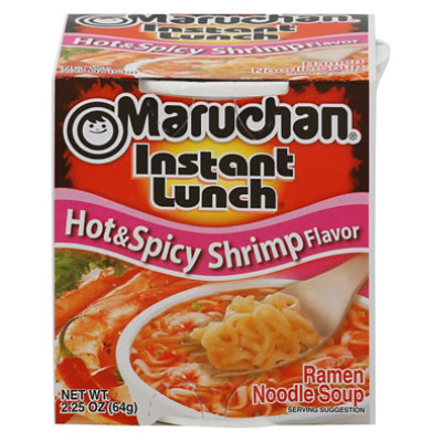 Maruchan Instant Lunch Ramen Noodles With Vegetables Hot & Spicy With Shrimp - 2.25 Oz - Image 3