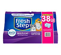 Fresh Step Cat Litter Clumping Multi Cat With Febreze Value Size Pack 4 Count - 38 Lb