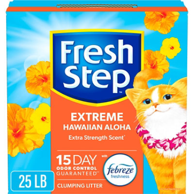 Fresh Step Hawaiian Aloha Extreme Scented Clumping Cat Litter With Febreze - 25 Lbs - Image 1