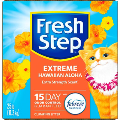 Fresh Step Hawaiian Aloha Extreme Scented Clumping Cat Litter With Febreze - 25 Lbs - Image 2