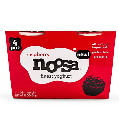 Noosa Raspberry Finest Yoghurt - 4-4 Oz
