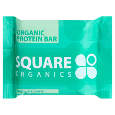 Square Organics Bar Protein Chocolate Coated Mint - 48 Gram
