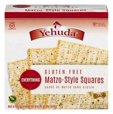 Yehuda  Matzo Squares Seasoned Gf - 10.5  Oz - Image 1