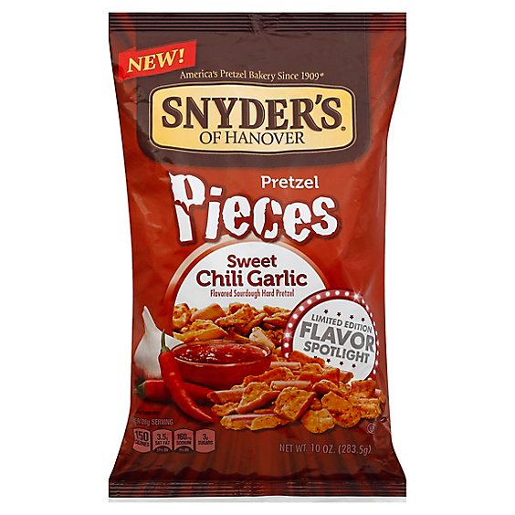 Snyders of Hanover Pretzel Pieces Sweet Chili Garlic - 10 Oz