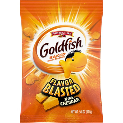 Goldfish Flavor Blasted Xtra Cheddar Crackers - 2.45 Oz - Image 1
