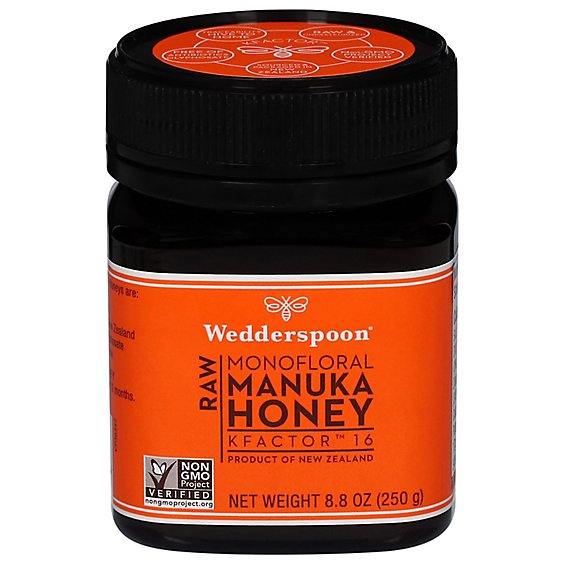 Wedderspoon Honey Raw Manuka KFactor 16 - 8.8 Oz