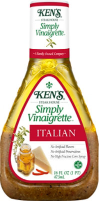 Kens Steak House Dressing Simply Vinaigrette Italian - 16 Fl. Oz. - Image 1