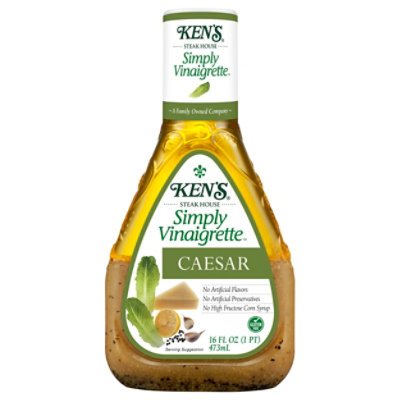 Kens Steak House Dressing Simply Vinaigrette Caesar - 16 Fl. Oz. - Image 3