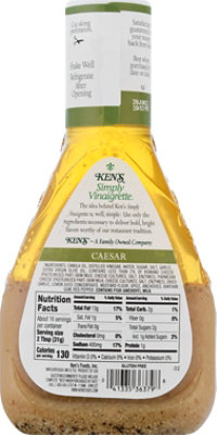 Kens Steak House Dressing Simply Vinaigrette Caesar - 16 Fl. Oz. - Image 7