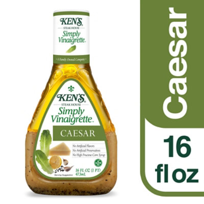 Kens Steak House Dressing Simply Vinaigrette Caesar - 16 Fl. Oz. - Image 2