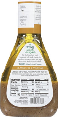 Kens Steak House Dressing Simply Vinaigrette Olive Oil & Vinegar - 16 Fl. Oz. - Image 5