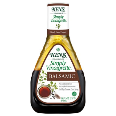 Kens Steak House Dressing Simply Vinaigrette Balsamic - 16 Fl. Oz. - Image 2