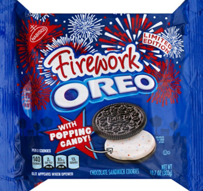 OREO Cookies Sandwich Chocolate Fireworks With Popping Candy