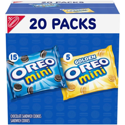 OREO Sandwich Cookies Mini Mix - 20 Count