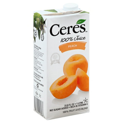 Ceres  Juice Peach - 33.8  Fl. Oz.