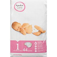 Signature Care Premium Baby Diapers Size 1 - 44 Count - Image 2