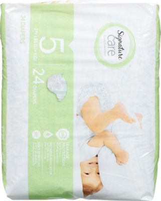 Signature Select/Care Premium Baby Diapers Size 5 - 24 Count - Image 5