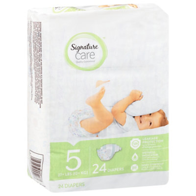 Signature Select/Care Premium Baby Diapers Size 5 - 24 Count - Image 1