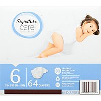 Signature Care Premium Baby Diapers Size 6 - 64 Count - Image 5