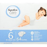 Signature Care Premium Baby Diapers Size 6 - 64 Count