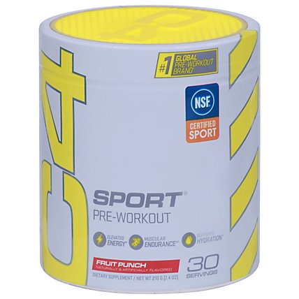 Cellucor C4 Sport Energy & Performance Powder Concentrated Fruit Punch - 10.1 Oz