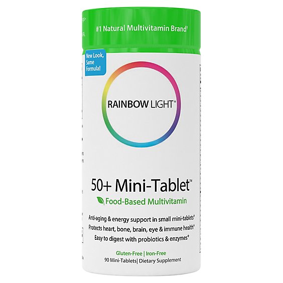 Rainbow Light Multivit 50 Mini - 90 Count