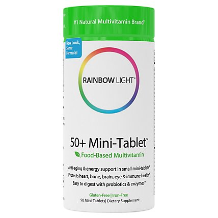 Rainbow Light Multivit 50 Mini - 90 Count - Image 1