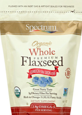 Spectrum Essentials Flaxseed Premium Organic Whole - 15 Oz - Image 2