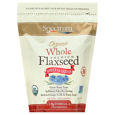 Spectrum Essentials Flaxseed Premium Organic Whole - 15 Oz