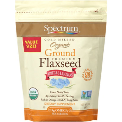 Spectrum Essentials Flaxseed Premium Organic Ground Value Size - 24 Oz - Image 2