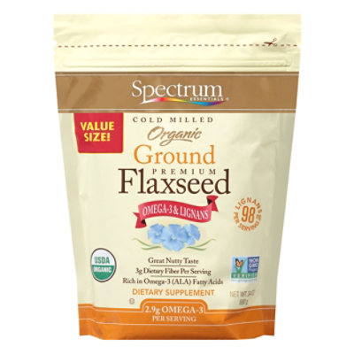 Spectrum Essentials Flaxseed Premium Organic Ground Value Size - 24 Oz - Image 1