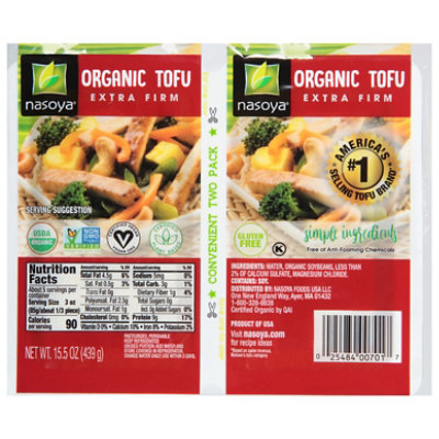 Nasoya Organic Tofu Extra Firm Twin Pack - 15.5 Oz - Image 1