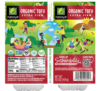 Nasoya Organic Tofu Extra Firm Twin Pack - 15.5 Oz - Image 2