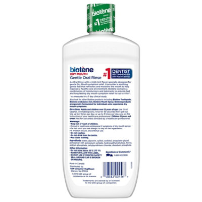 Biotene Dry Mouth Oral Rinse Gentle Mild Mint - 16 Fl. Oz. - Image 4