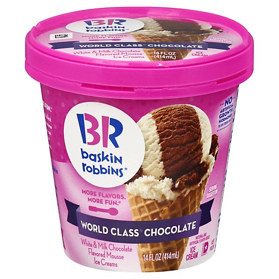 Baskin Robbins Ice Cream World Class Chocolate - 14 Oz