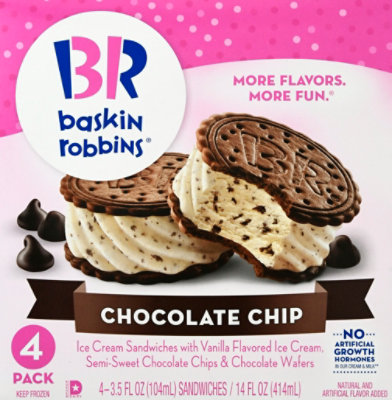 Baskin Robbins Chocolate Chip Sandwich - 14 Fl. Oz.