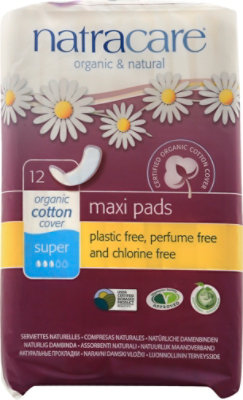 Natracare Pads Super Maxi - 12 Count - Image 2