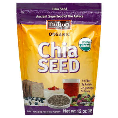 Nutiva Organic Chia Seed 12 Oz Safeway
