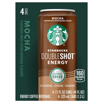 Starbucks Doubleshot Energy Coffee Beverage Mocha - 4-11 Fl. Oz.