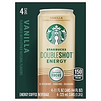 Starbucks Doubleshot Energy Coffee Beverage Vanilla - 4-11 Fl. Oz. - Image 3