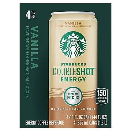 Starbucks Doubleshot Energy Coffee Beverage Vanilla - 4-11 Fl. Oz. - Image 2