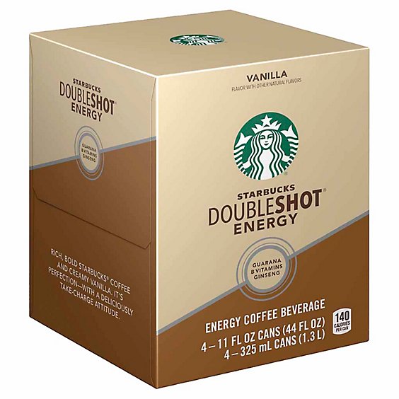 Starbucks Doubleshot Energy Coffee Beverage Vanilla - 4-11 Fl. Oz.
