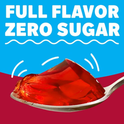 Jell-O Cherry Artificially Flavored Zero Sugar Low Calorie Gelatin Dessert Mix Family Size - 0.6 Oz - Image 5