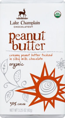 Lake Champlain Org Milk Peanut Butter Filled Bar - 3.25 Oz - Image 2