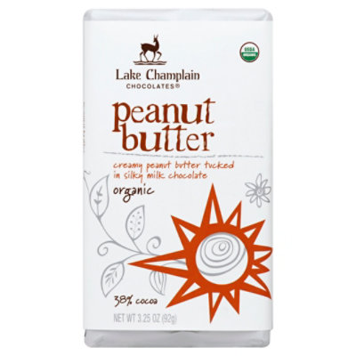 Lake Champlain Org Milk Peanut Butter Filled Bar - 3.25 Oz - Image 1